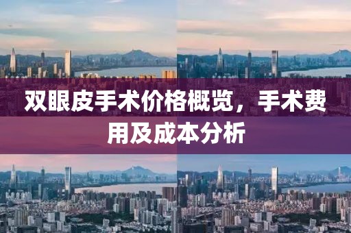 双眼皮手术价格概览，手术费用及成本分析