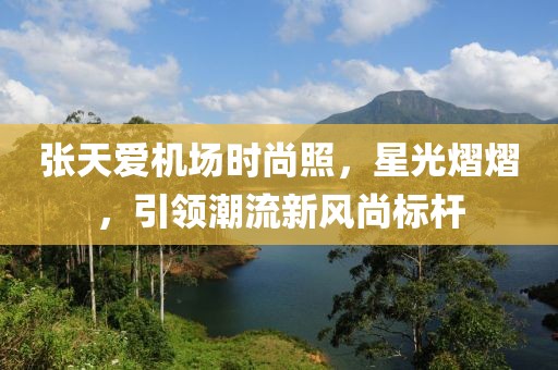 张天爱机场时尚照，星光熠熠，引领潮流新风尚标杆