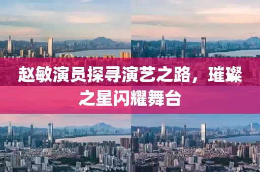 赵敏演员探寻演艺之路，璀璨之星闪耀舞台