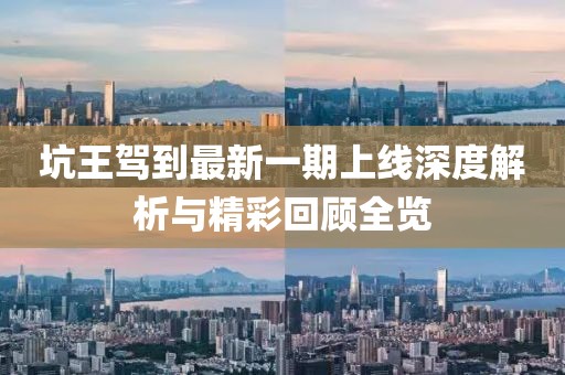 坑王驾到最新一期上线深度解析与精彩回顾全览