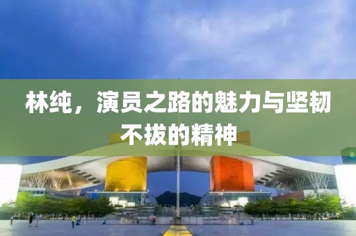 林纯，演员之路的魅力与坚韧不拔的精神