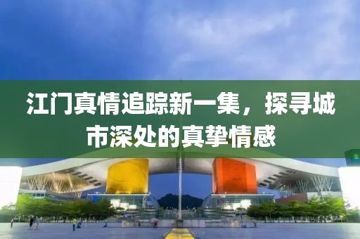 江门真情追踪新一集，探寻城市深处的真挚情感