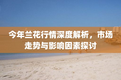今年兰花行情深度解析，市场走势与影响因素探讨
