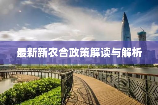 最新新农合政策解读与解析