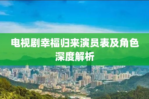 电视剧幸福归来演员表及角色深度解析