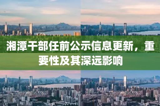 湘潭干部任前公示信息更新，重要性及其深远影响