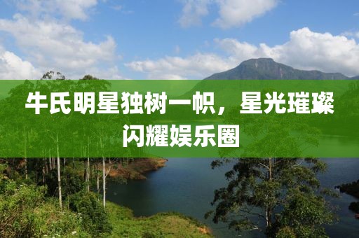 牛氏明星独树一帜，星光璀璨闪耀娱乐圈