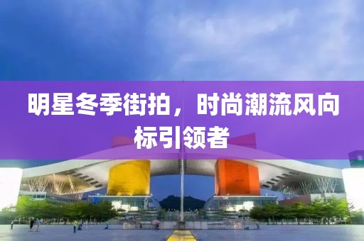 明星冬季街拍，时尚潮流风向标引领者