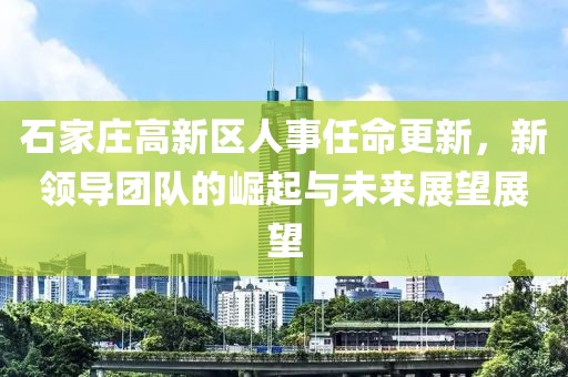 石家庄高新区人事任命更新，新领导团队的崛起与未来展望展望