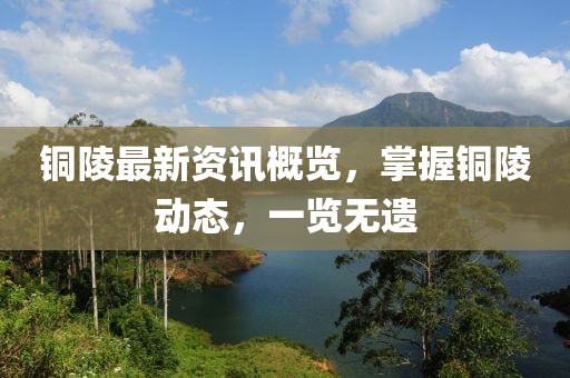 铜陵最新资讯概览，掌握铜陵动态，一览无遗