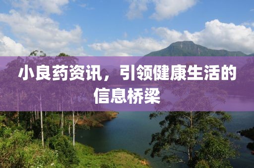 小良药资讯，引领健康生活的信息桥梁