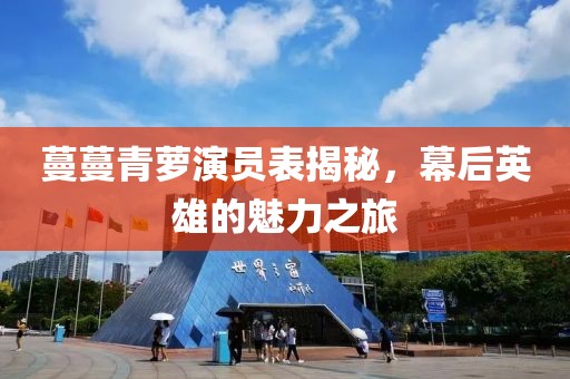 蔓蔓青萝演员表揭秘，幕后英雄的魅力之旅