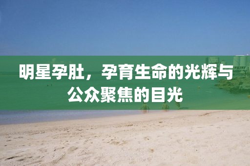 明星孕肚，孕育生命的光辉与公众聚焦的目光
