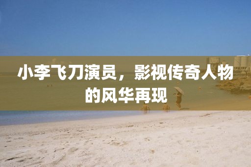 小李飞刀演员，影视传奇人物的风华再现