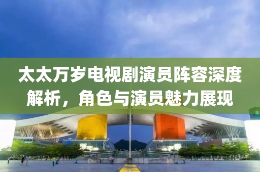 太太万岁电视剧演员阵容深度解析，角色与演员魅力展现