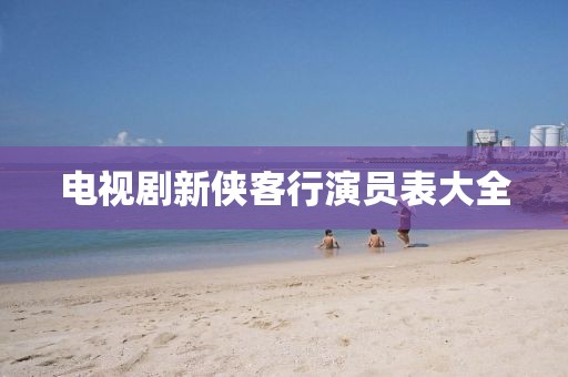 电视剧新侠客行演员表大全