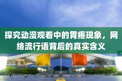 探究动漫观看中的胃疼现象，网络流行语背后的真实含义
