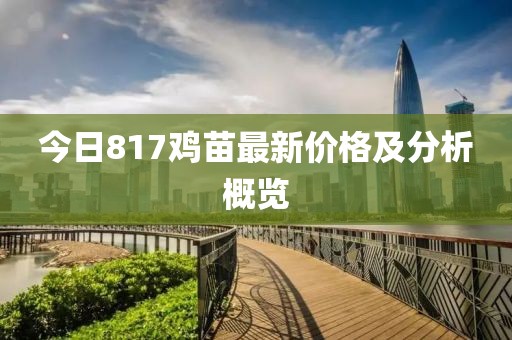 今日817鸡苗最新价格及分析概览