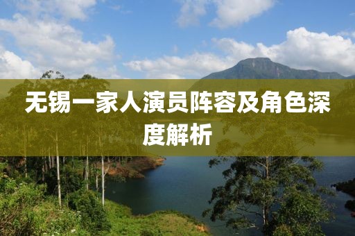 无锡一家人演员阵容及角色深度解析