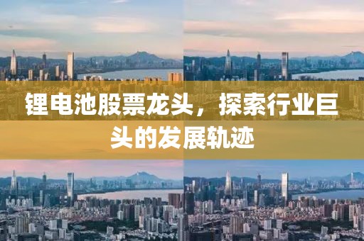 锂电池股票龙头，探索行业巨头的发展轨迹