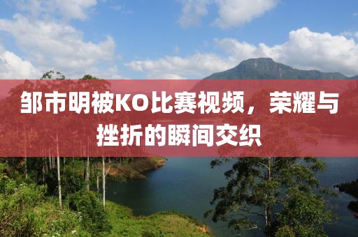 邹市明被KO比赛视频，荣耀与挫折的瞬间交织