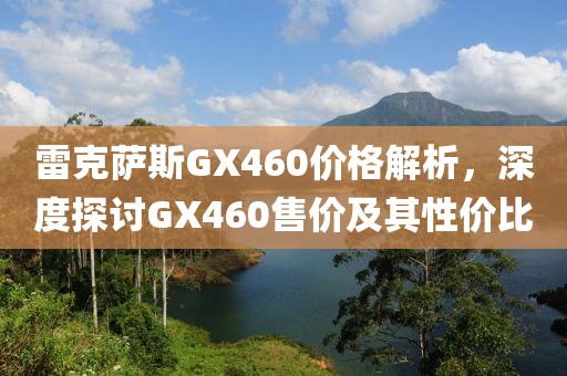 雷克萨斯GX460价格解析，深度探讨GX460售价及其性价比