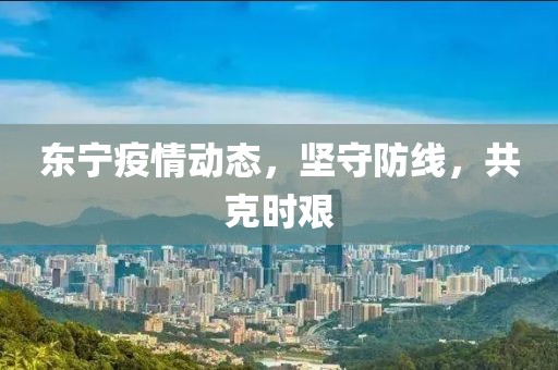 东宁疫情动态，坚守防线，共克时艰