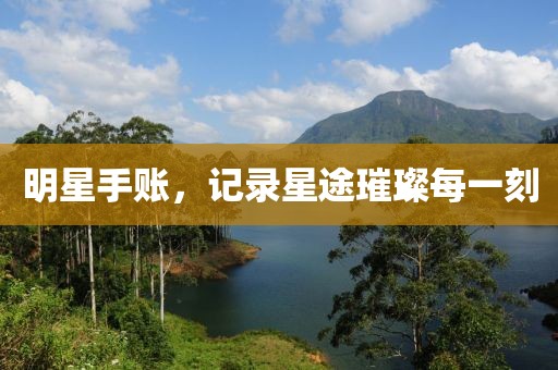 明星手账，记录星途璀璨每一刻