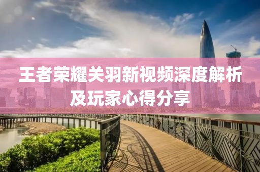 王者荣耀关羽新视频深度解析及玩家心得分享
