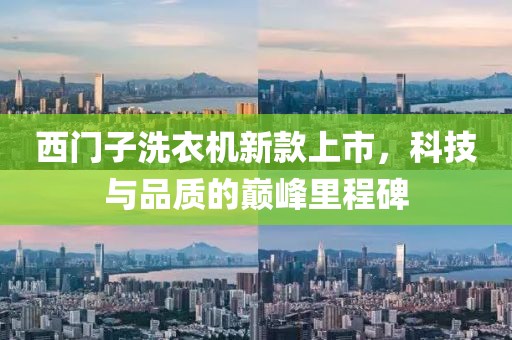 西门子洗衣机新款上市，科技与品质的巅峰里程碑