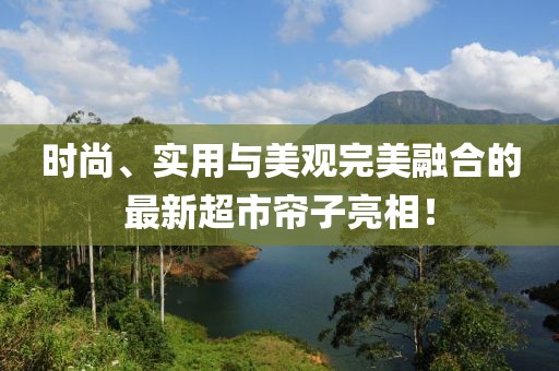 时尚、实用与美观完美融合的最新超市帘子亮相！