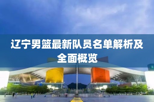 辽宁男篮最新队员名单解析及全面概览