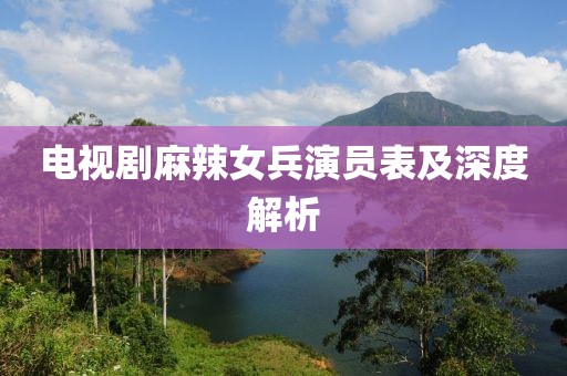 电视剧麻辣女兵演员表及深度解析