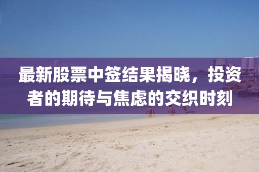 最新股票中签结果揭晓，投资者的期待与焦虑的交织时刻