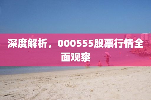 深度解析，000555股票行情全面观察