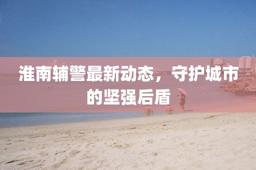淮南辅警最新动态，守护城市的坚强后盾