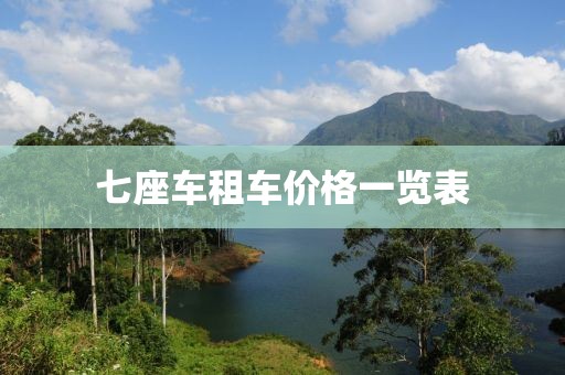七座车租车价格一览表