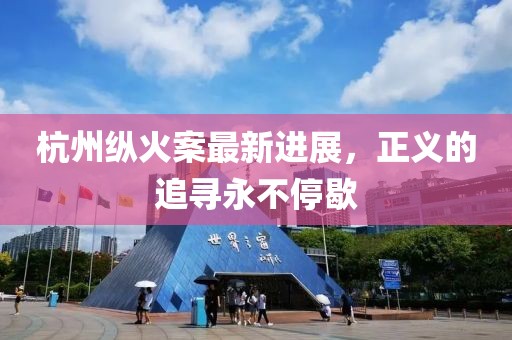 杭州纵火案最新进展，正义的追寻永不停歇