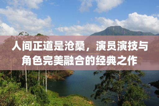 人间正道是沧桑，演员演技与角色完美融合的经典之作