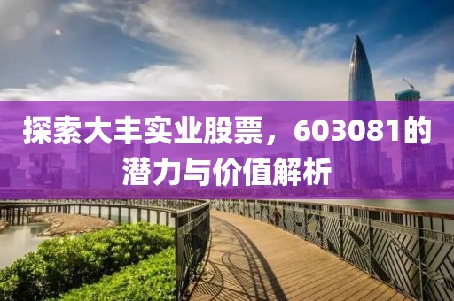 探索大丰实业股票，603081的潜力与价值解析