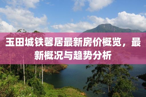 玉田城铁馨居最新房价概览，最新概况与趋势分析